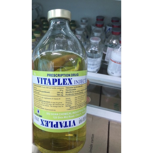 Vitaplex Injection 500ml Vitamin thùng 12 chai