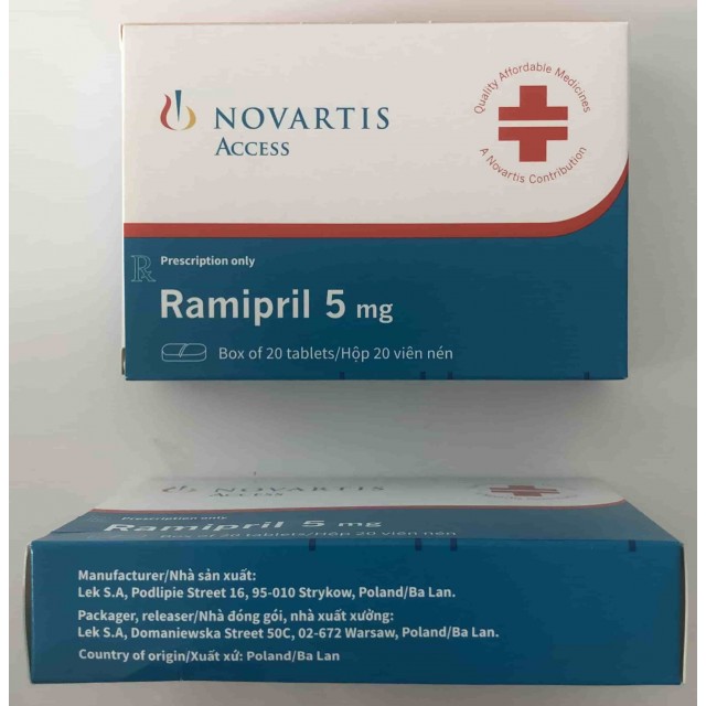 Ramipril 5mg Novartis H/20 viên