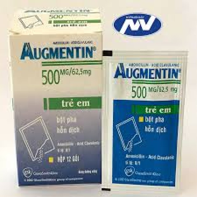 AUGMENTIN 500/62.5 Sac 500 mg H/12 gói