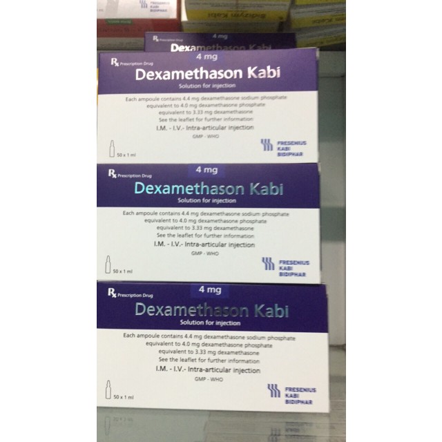 Dexamethasone 4mg/1ml Kabi Hộp 10 ống