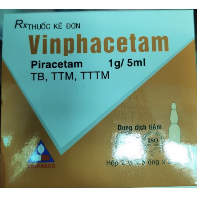 Vinphacetam 1g/5ml(Piracetam 1g) H/10 ống
