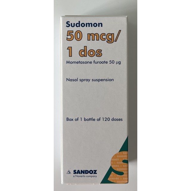 Sudomon Spray Nasal 50Mcg H/1 lọ 120 liều xịt