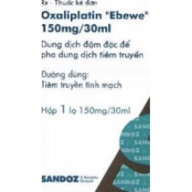 Oxaliplatin “Ebewe” 150 mg/30ml. H/1 lọ