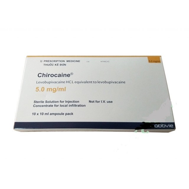 Chirocaine 5 mg/ ml H/10 ống 10 ml
