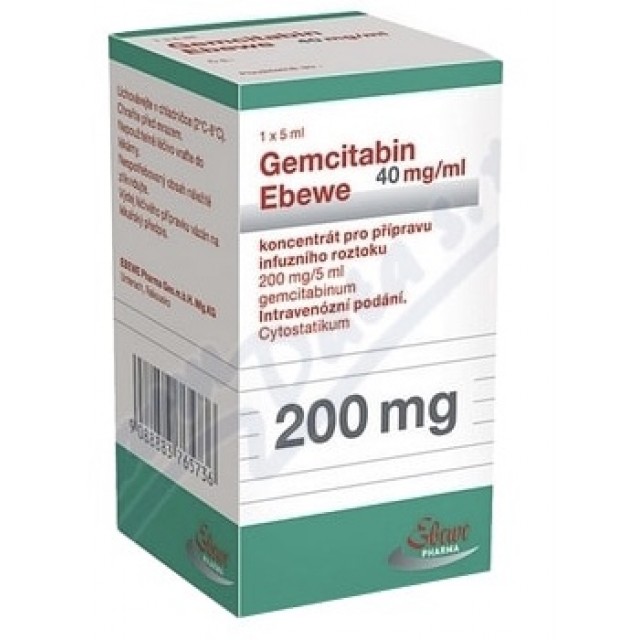 Gemcitabin Ebewe Inj 200mg H/1 lọ- Thuốc điều trị ung thư