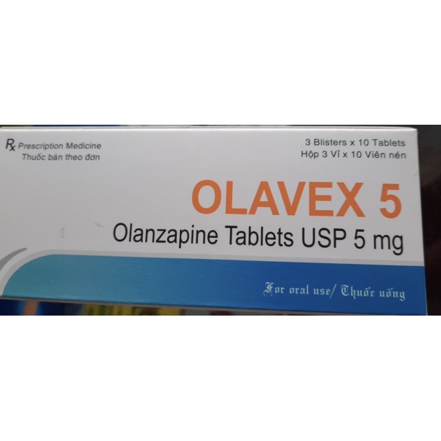 Olavex 5 mg H/30 viên điều trị tâm thần phân liệt