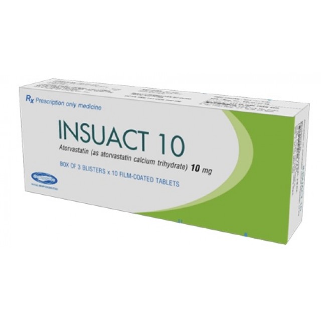Insuact 10 mg H/30 viên 