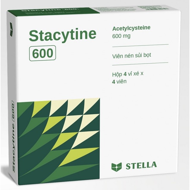 Stacytine 600 Stada H/16 viên (Acetylcystein 600 mg)