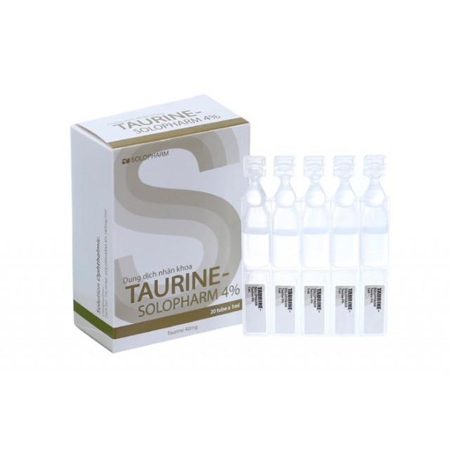 Taurine - Solopharm 4% (Thuốc nhỏ mắt trị Bệnh đục thủy tinh thể)