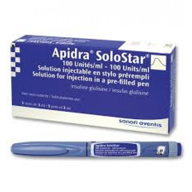 Apidra Solostar 300Iu/3Ml H/5 bút tiêm