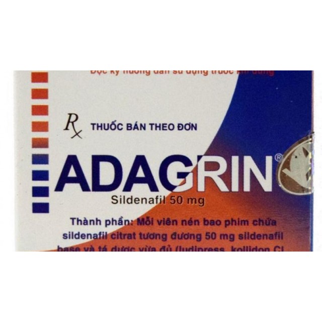 ADAGRIN 50MG (sildenafil 50mg ICA )H/3 viên