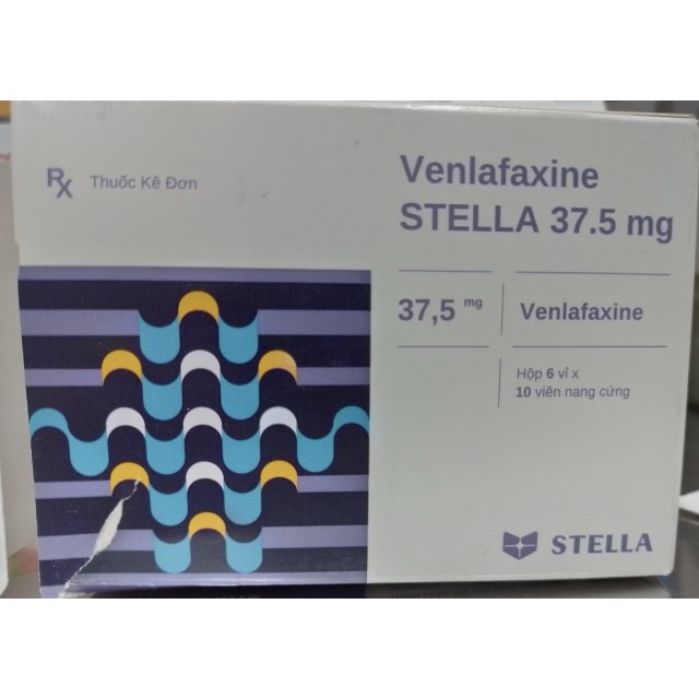 Venlafaxine Stella 37.5mg H/60 viên (điều trị trầm cảm nặng)
