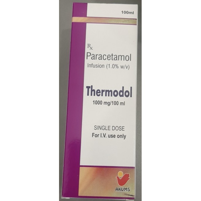 Thermodol 1g (paracetamol1g)IV H/1 lọ 100ml