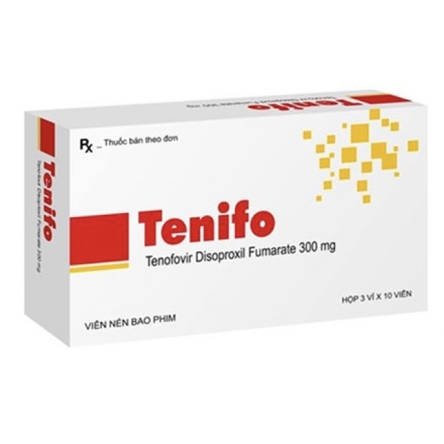 Tenifo 300 (Tenofovir 300 mg) H/10 viên Ấn Độ