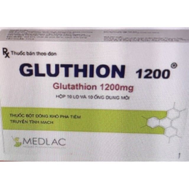 GLUTHION 1200 MEDLAC H/10 lọ + 10ống dung môi