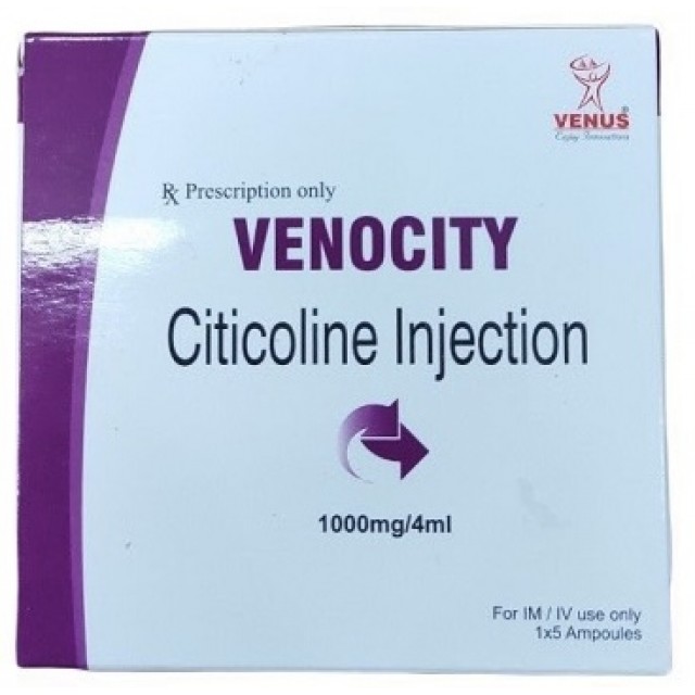 Venocity 1000Mg/4ml ( Citicoline 1g) H/5 ống IM/IV