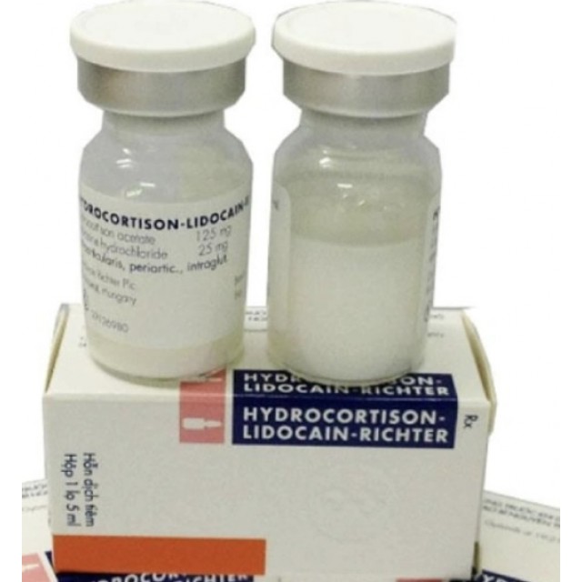 Hydrocortison Lidocain Richter H/1 lọ 5ml