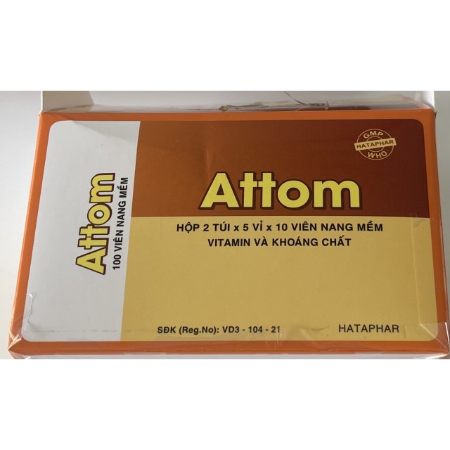 ATTOM H/100 viên ( Thuốc bổ sung vitamin, lysin và muối khoáng)