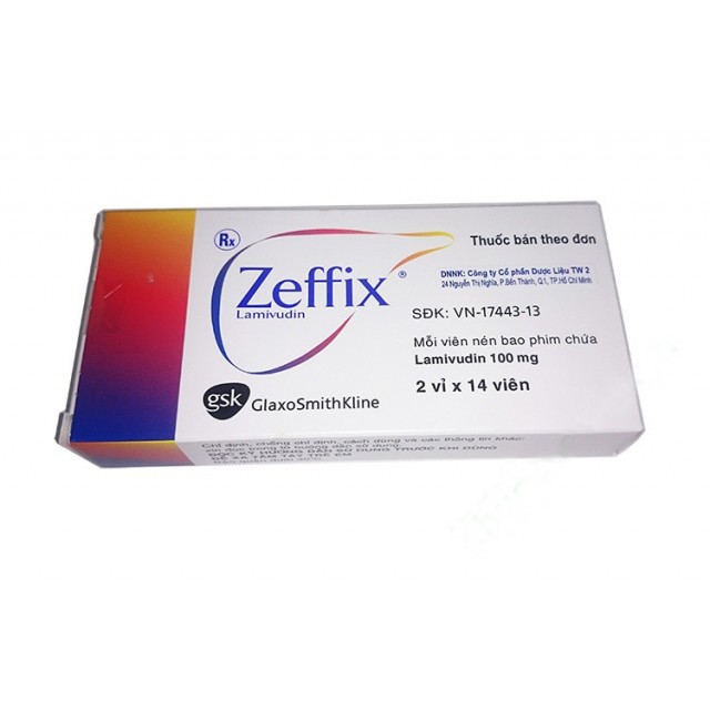 ZEFFIX 100MG H/28 viên ( Viêm gan siêu vi B mạn tính)