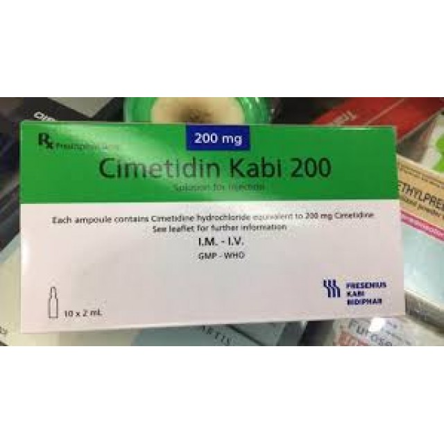 Cimetidin Kabi 200mg/2ml Hộp 10 ống