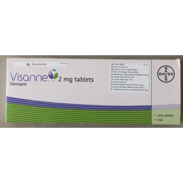 Visanne 2mg H/28 viên ( bệnh lạc nội mạc tử cung.)