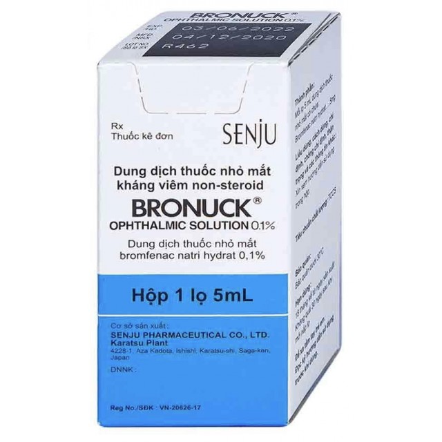 Bronuck  0.1% H/5 ml ( thuốc nhỏ viêm mắt)