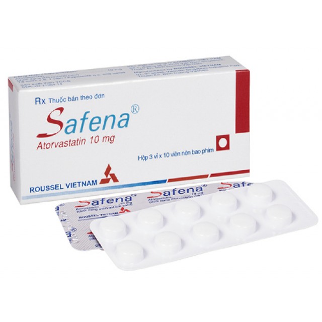 Safena 10Mg (Atorvastatin 10 mg)H/30 viên 