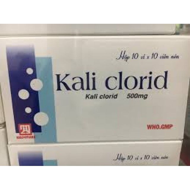 Kali clorid 500mg  H/100 viên Xí nghiệp 2/9