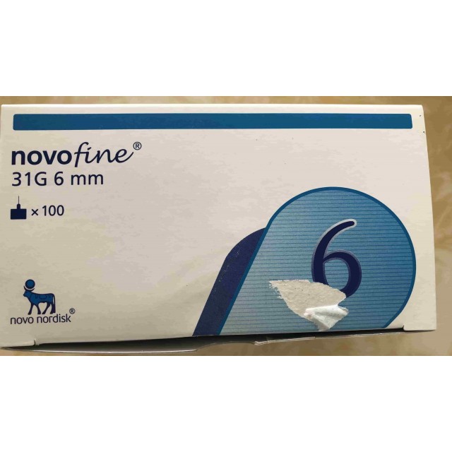 Novofine 31g x 6 mm B100 H/ 100 kim (đầu kim bánh ú cho bút tiêm tiểu đường