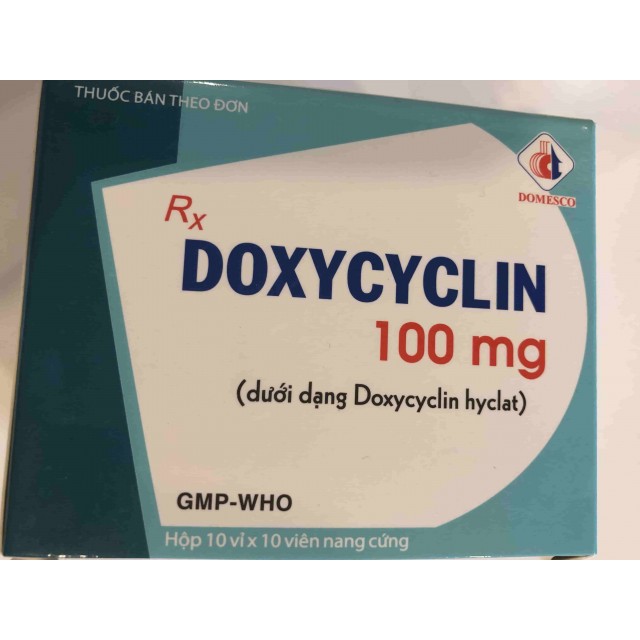 DOXYCYCLINE 100 mg DMC H/100 viên