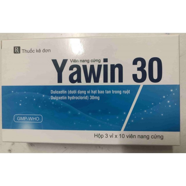 Thuốc điều trị trầm cảm Yawin 30mg H/30 viên