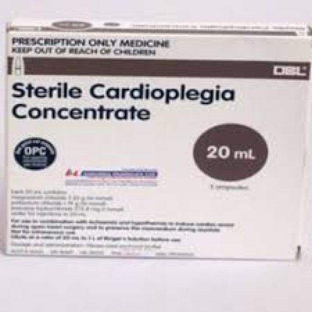 DBL sterile cardioplegia concentrate 20ml H/5 ố