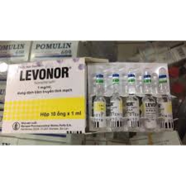 Levonor H/10 ống 1 ml (Noradrenaline)