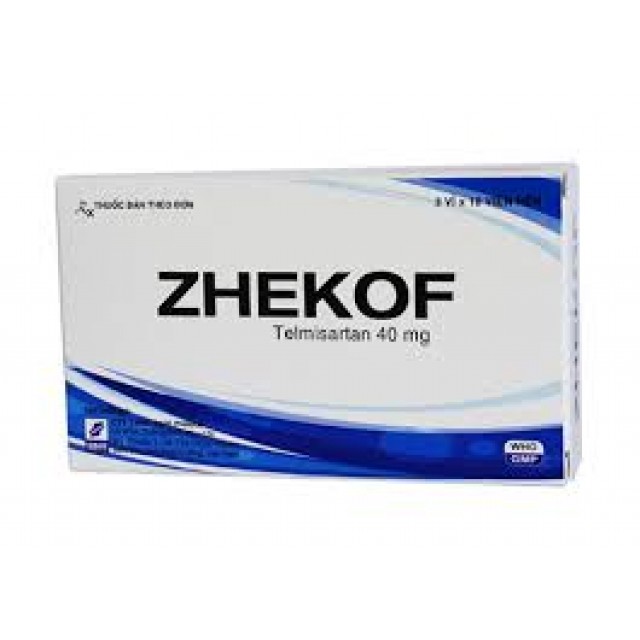Zhekof 40 mg Trị cao huyết áp vô căn H/30 viên
