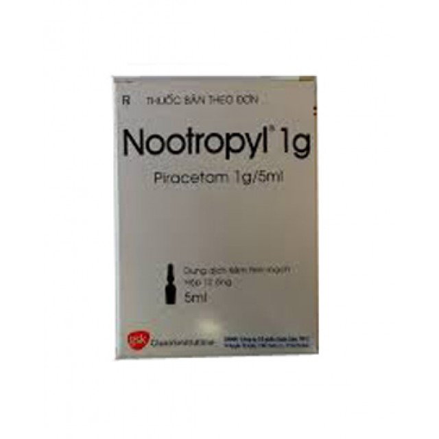 Nootropyl 1g/5ml H/12 ống ( Piracetam 1g)