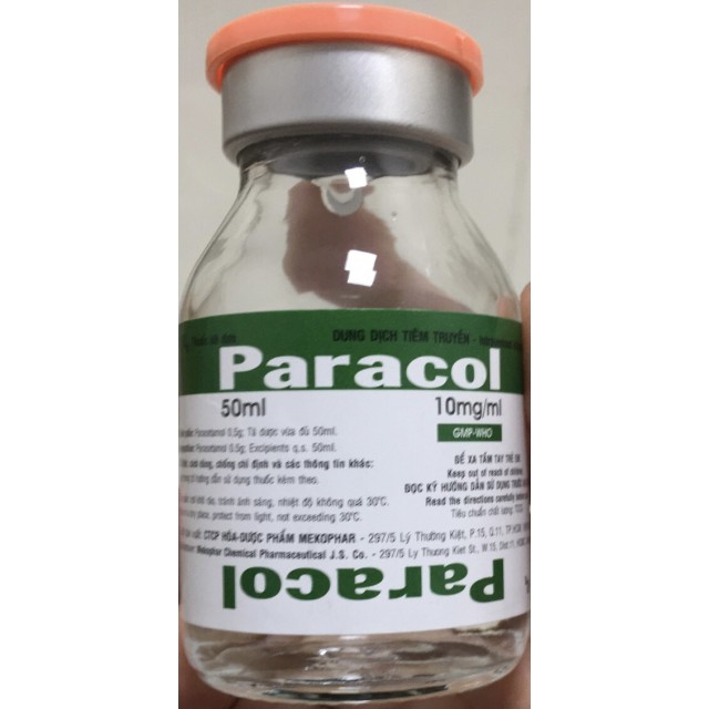 Paracol 10mg/ml Lọ/50 ml ( Paracetamol 500 mg)