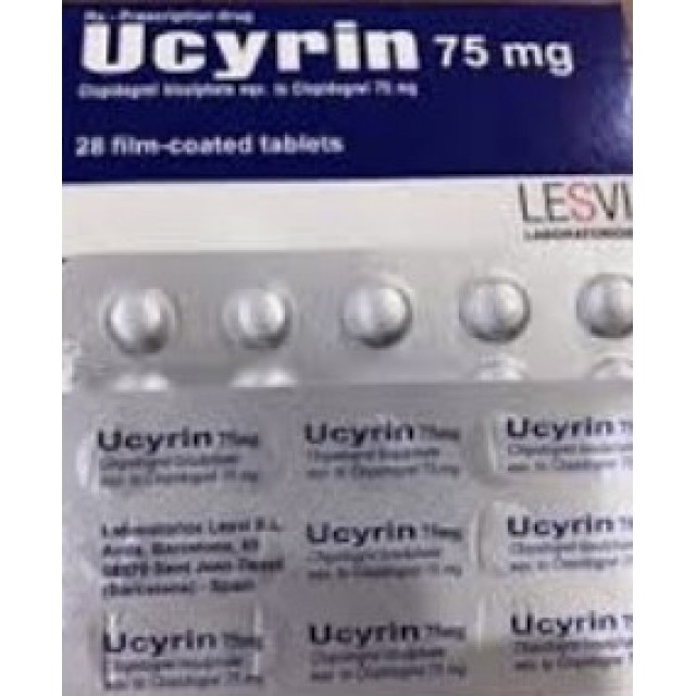 Ucyrin 75mg ( Clopidogrel )H/28 viên