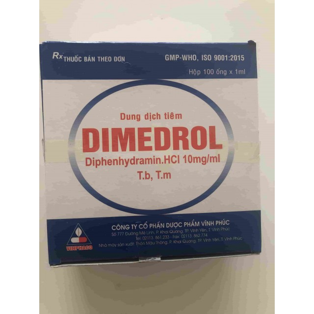 Dimedrol 10mg/1ml H/100 ống 1 ml