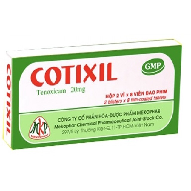 Cotixil 20 mg H/16 viên (Tenoxicam 20mg)