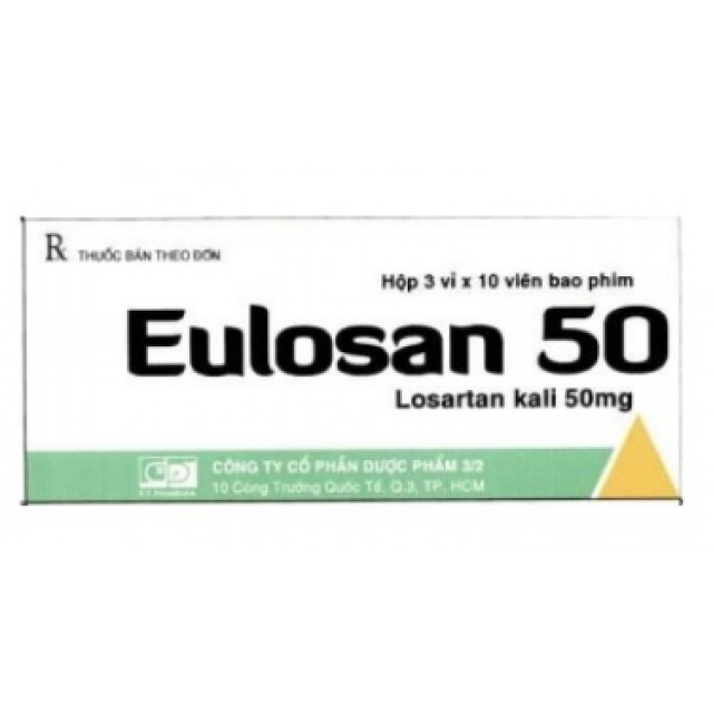 Eulosan 50mg H/30 viên ( Losartan 50mg)