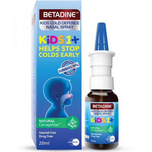 Betadine Kids Cold Nasal Spray (Chai 20ml) Xịt mũi trẻ em
