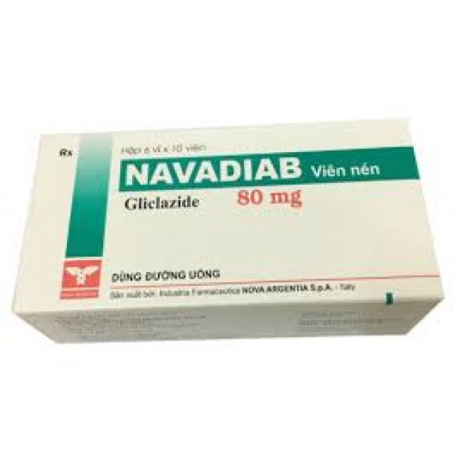 Navadiab 80 mg ( Gliclazid) H/60 viên